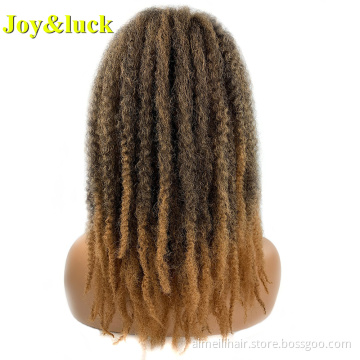 Ponytail Wig For Women Wholesale Price Afro Wrap Around Crochet Drawstring Ponytail Short Ombre Color Synthetic Hair Extensions